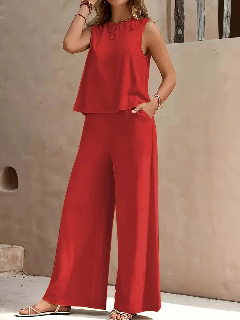 Conjunto Feminino Sem Manga