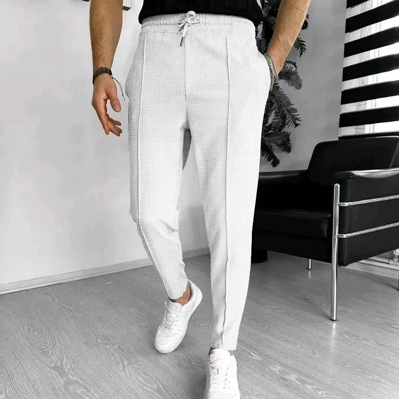 Calça Masculina Casual Waffle
