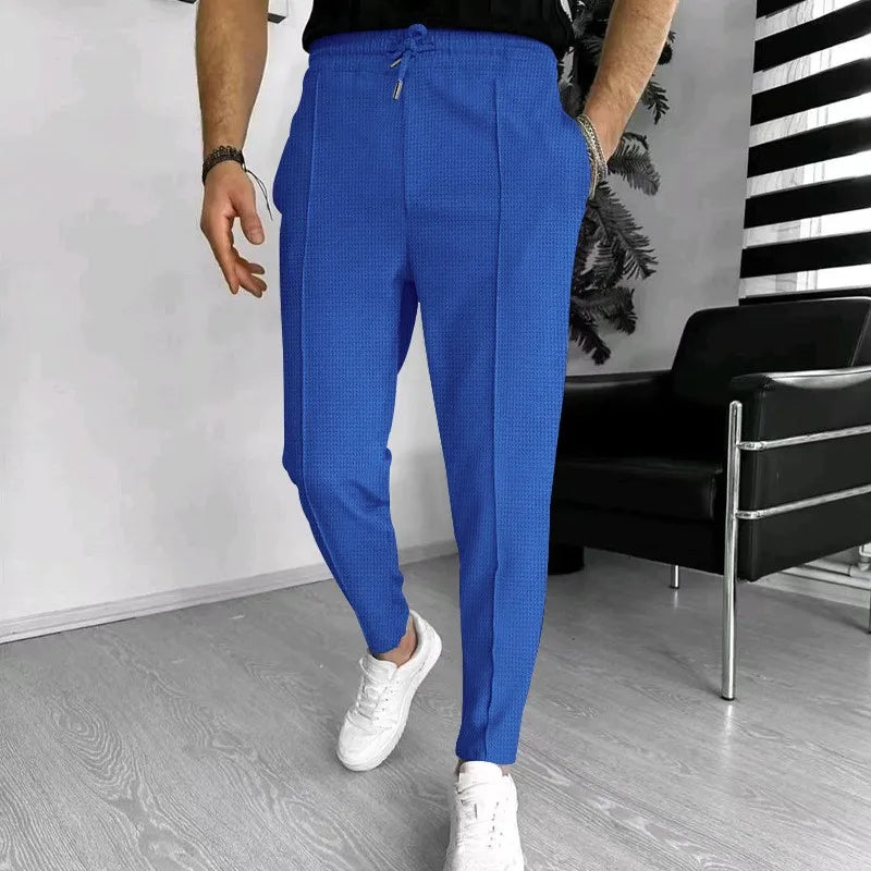 Calça Masculina Casual Waffle