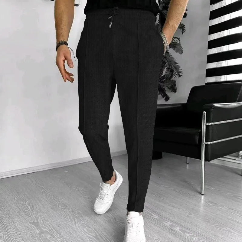 Calça Masculina Casual Waffle
