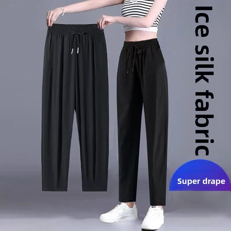 Calça Reta Feminina Ice Silk