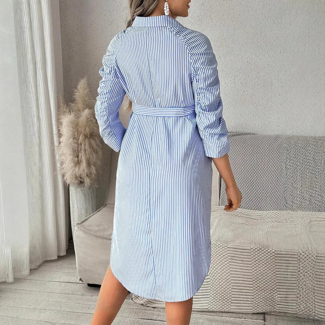 Vestido para Gravida Casual Plissada