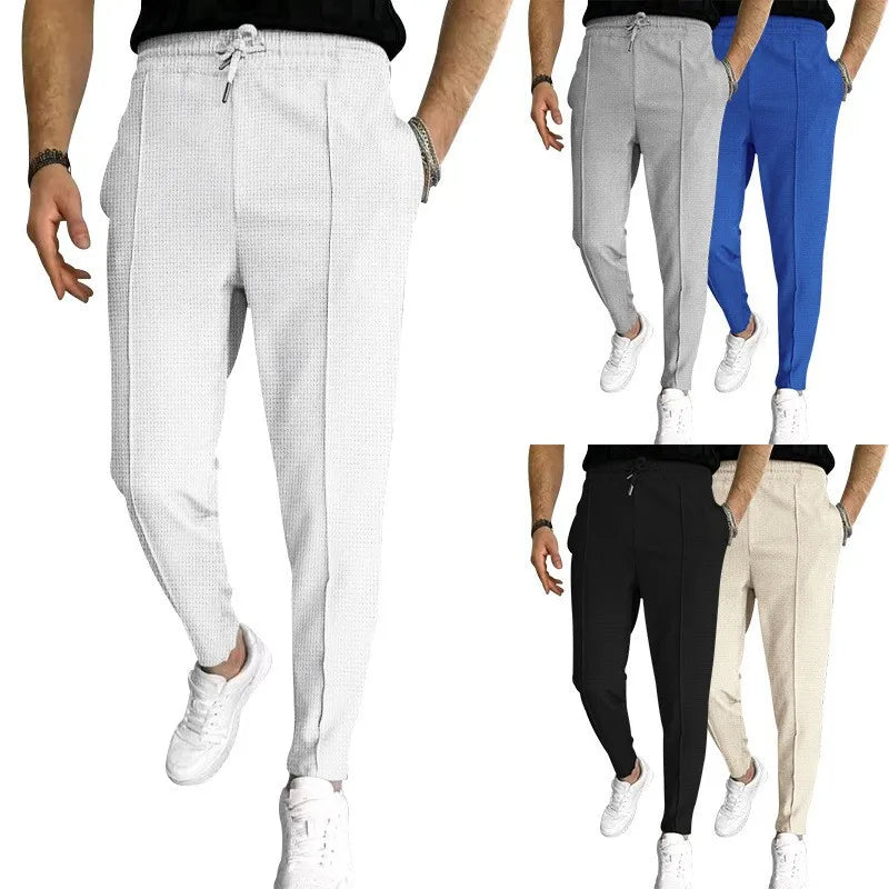 Calça Masculina Casual Waffle