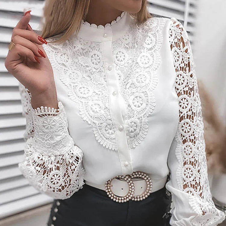 Blusa Feminina Elegante em Renda