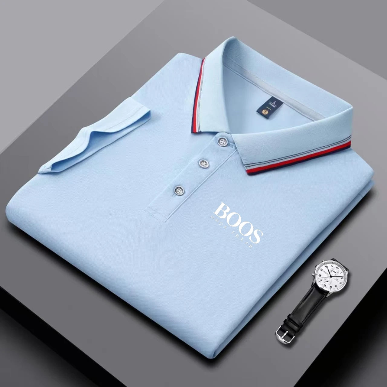 Polo Masculina Bordada